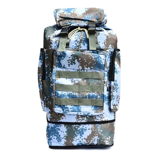 Mochila Grande De Camping Viaje Super Resistente Camuflada - Imagen 2