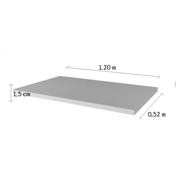 Tapa De Bajo Mesada Símil Mármol - Blanco Beteado - Imagen 2