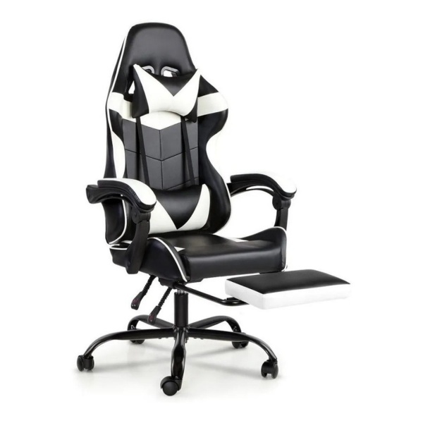 Sillon Gamer Con Apoya Pies Silla De Pc Calidad Premium Mweb - Imagen 3