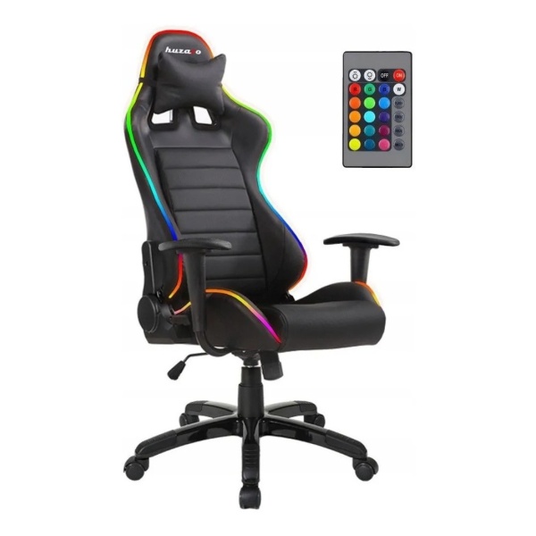 Silla Sillon Gamer Con Luz Led Ergonómica Ruedas Pc - Mweb