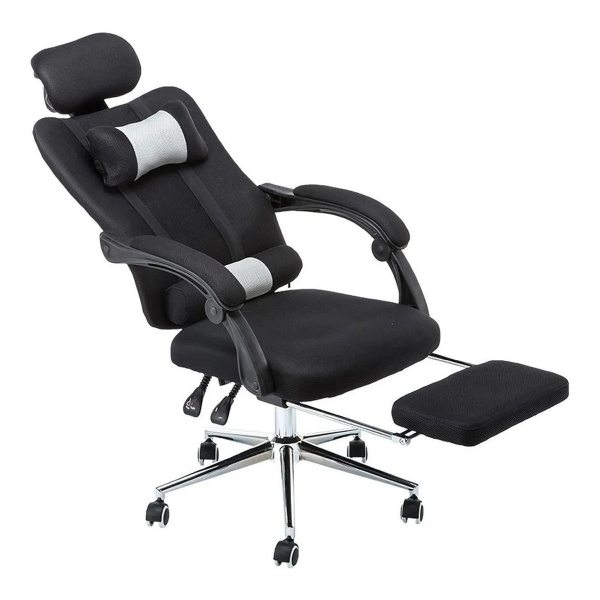 Silla Ejecutiva Ergonómica Con Apoyapies Y Almohadones