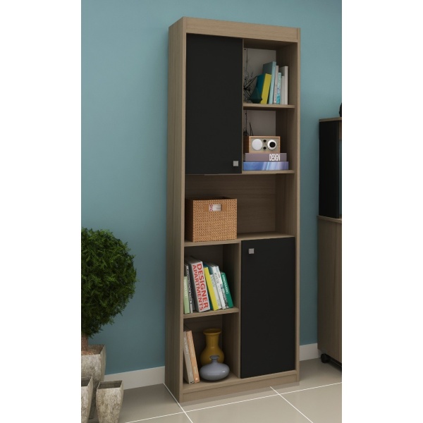 Repisa Con Puerta Biblioteca Organizador Estanteria Multiuso - Imagen 6
