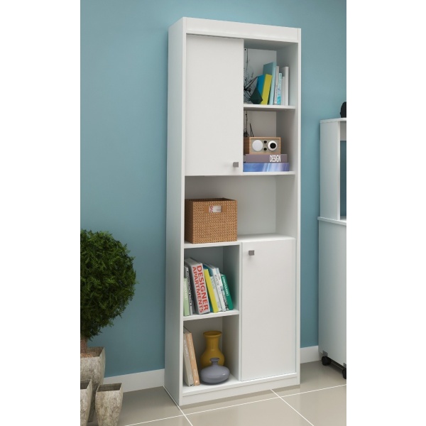 Repisa Con Puerta Biblioteca Organizador Estanteria Multiuso - Imagen 10