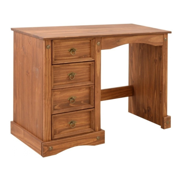 Escritorio Mesa De Pc Madera Maciza Pino Linea Mexicana Muebles 