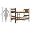 Cucheta Reforzada - Mueble Dormitorio - Cama 1 Plaza X 2 - Imagen 6