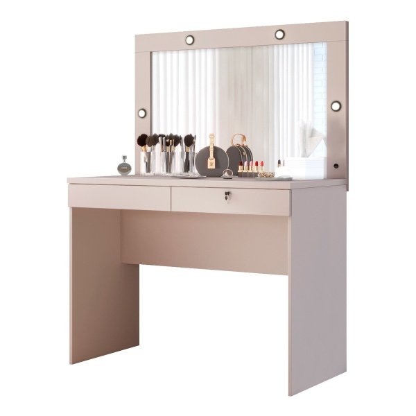 Tocador - Comoda - Camarin - Espejo + Luz Led + Cerradura