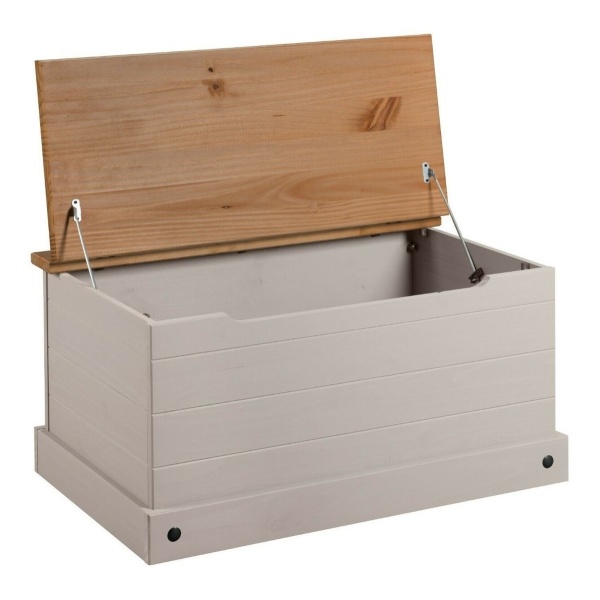 Baul - Pie De Cama - Living - Linea Mexicana Madera Maciza - Imagen 4