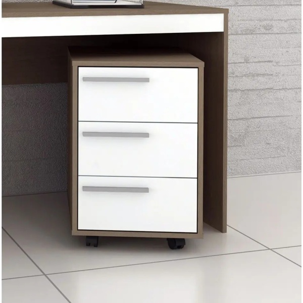 Mesa De Luz Cajonera Con Ruedas Bajo Escritorio Organizador - Imagen 2