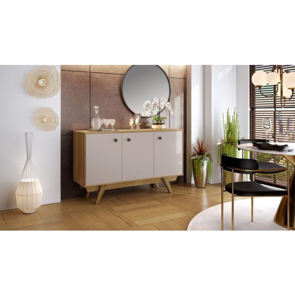 Aparador Rack Bargueño Living Comedor Mostrador Organizador - Imagen 2
