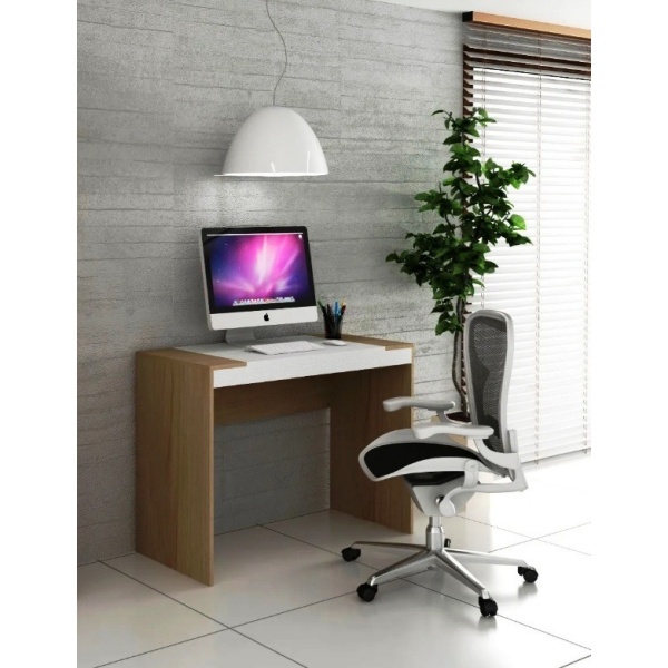 Escritorio Muebles Web - Linea Premium Mdp 2901 - Almendra/blanco- 100 X 75 X 45 - Imagen 2