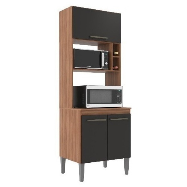 Mueble Cocina Auxiliar Microondas Horno Estantes 2 Puertas - Imagen 5