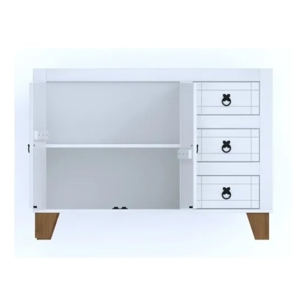 Bajo Mesada + Pileta Cocina - Linea Mexicana Madera Maciza - Imagen 5