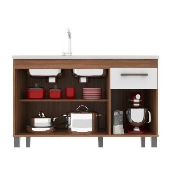 Bajo Mesada Cocina Armario 3 Puertas - Linea Premium - Imagen 8