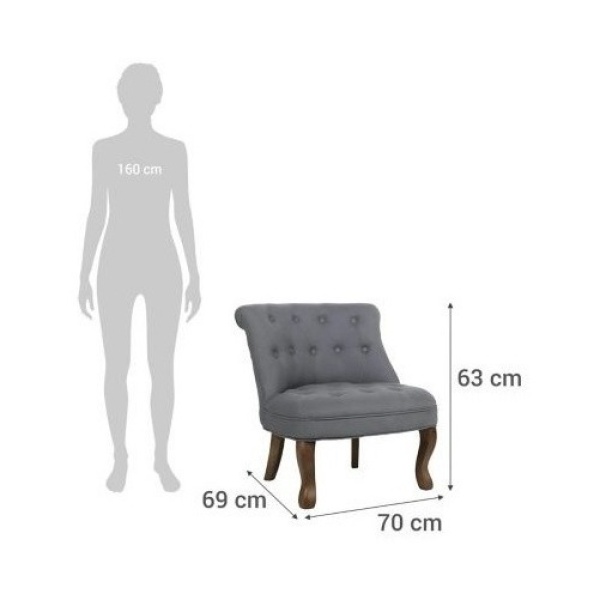 Sillón Butaca Living Comedor Poltrona Con Patas Madera - Imagen 7