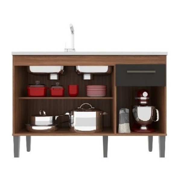 Bajo Mesada Cocina Armario 3 Puertas - Linea Premium - Imagen 6