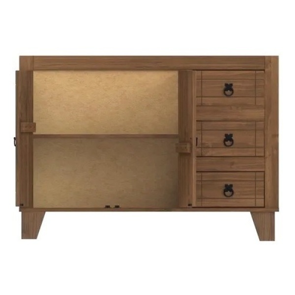 Bajo Mesada + Pileta Cocina - Linea Mexicana Madera Maciza - Imagen 9