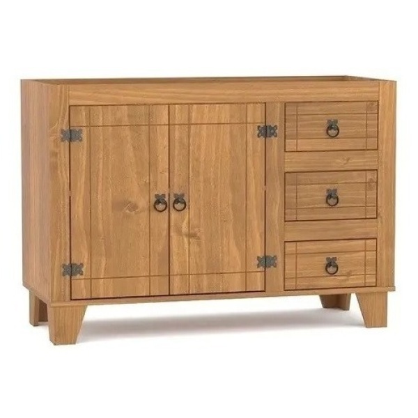 Bajo Mesada + Pileta Cocina - Linea Mexicana Madera Maciza - Imagen 7