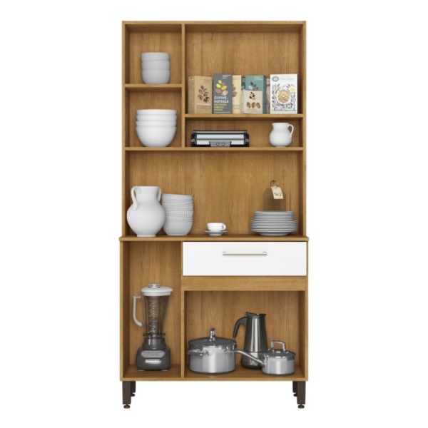 Aparador Cocina Mueble Multiuso 6 Puertas 1 Cajón Estantes - Imagen 2
