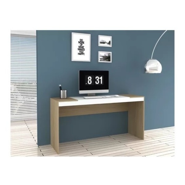 Escritorio Linea Premium Muebles Web 2902 Simple Mdp Avena/blanco - Imagen 2
