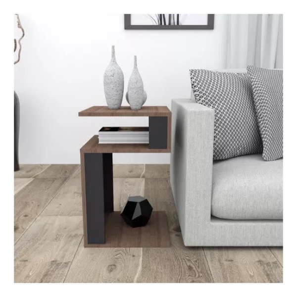 Mesa Auxiliar De Arrime Living Esquinera Muebles Web - Imagen 4