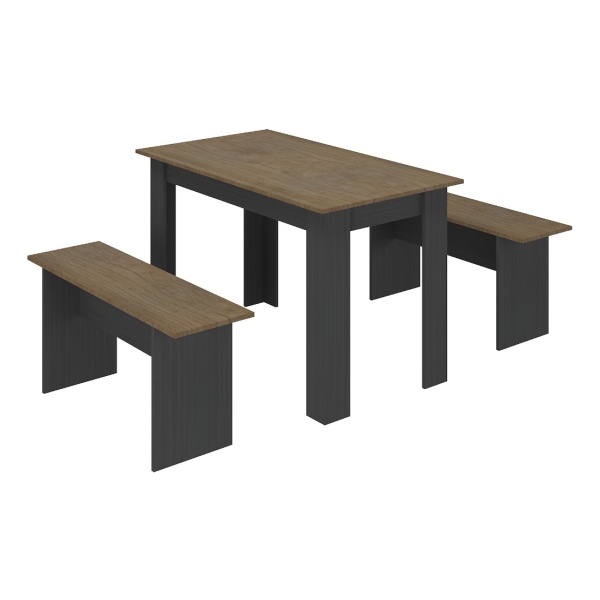 Juego De Comedor - Mesa + 2 Bancos - Desayunador Muebles Web - Imagen 2