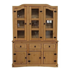 Aparador Cristalero Modular Linea Mexicana Madera Maciza