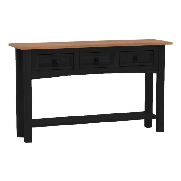 Mesa Living Lateral Auxiliar - Linea Mexicana Madera Maciza