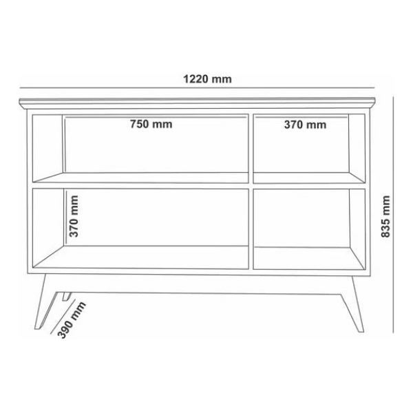 Aparador - Rack Tv Led Lcd - Living - Modular Arrime Buffet - Imagen 5