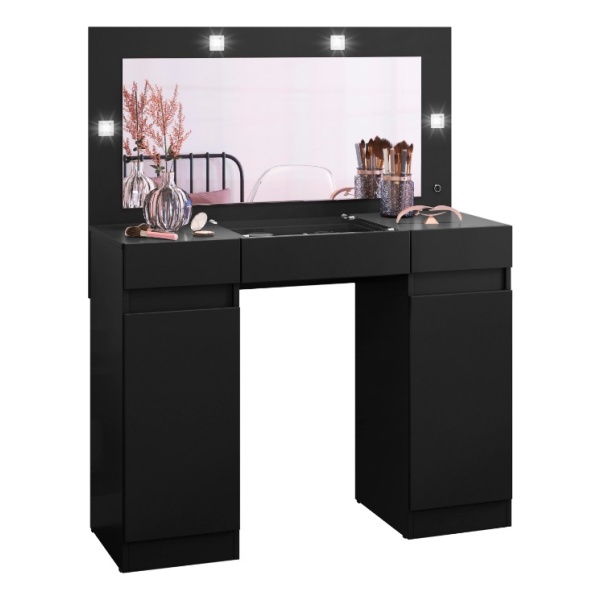Tocador Camarin Comoda Con Espejo Cajones Organizador Luces - Imagen 3