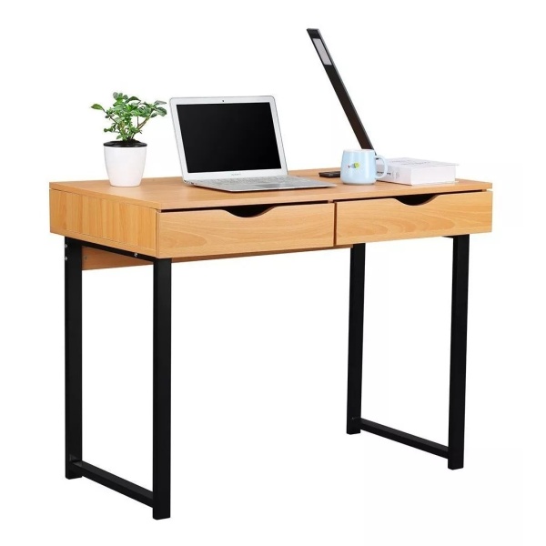 Escritorio - Muebles Web - Estilo Industrial - Cd03 - Haya/negro