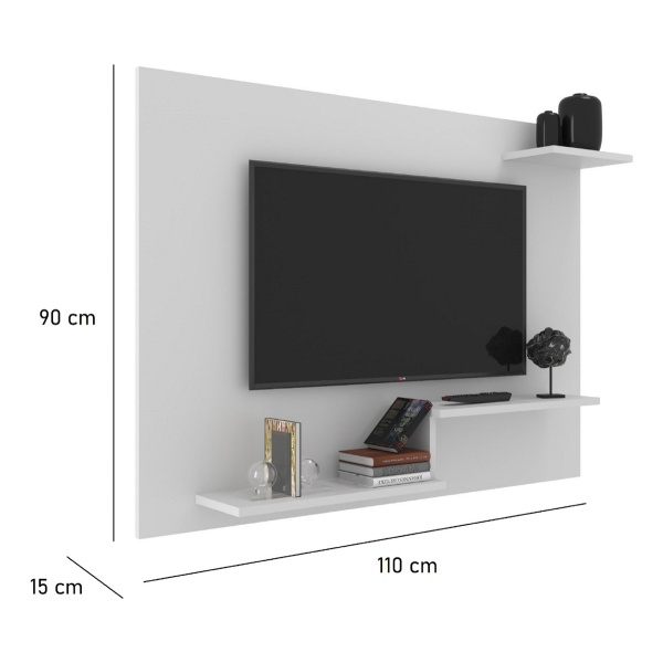 Panel Para Tv Led Lcd - Rack Pared - Estante Repisa - Living - Imagen 3