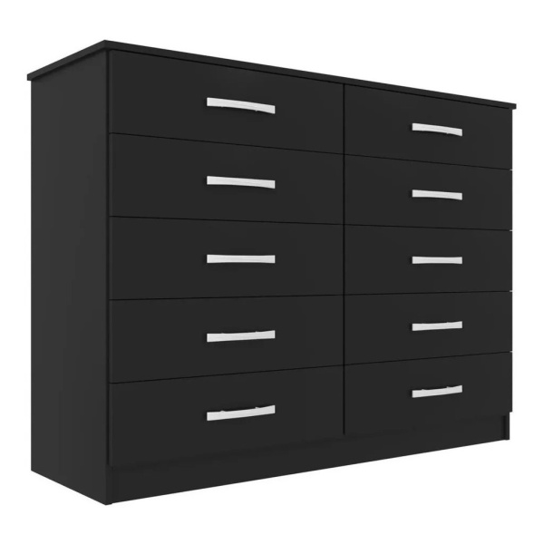 Cajonera - Muebles Web - Comoda 10 Cajones - Negro