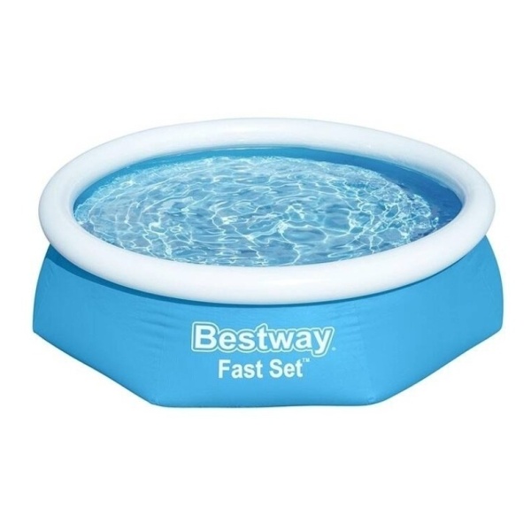 Pileta Inflable Redonda Bestway Fast Set 57450 De 2.44m X 61