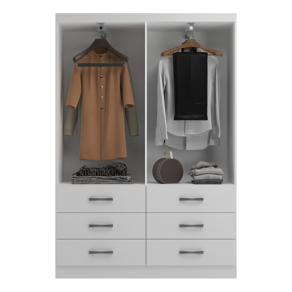 Ropero Placard 2 Puertas Corredizas 6 Cajones Dormitorio - Imagen 6