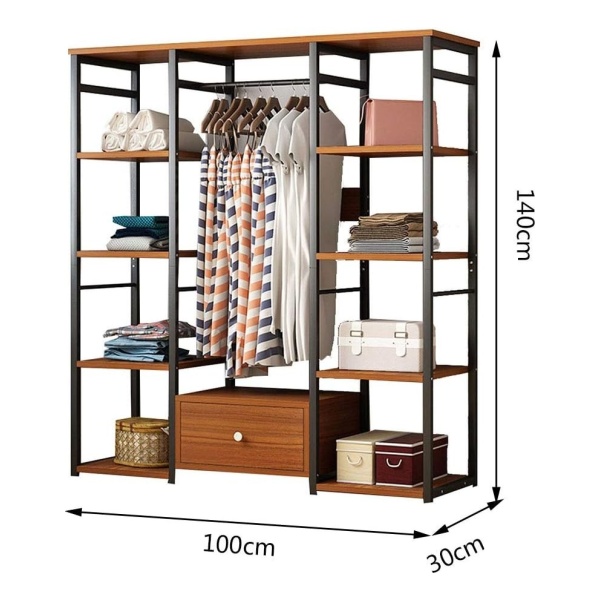 Ropero Exhibidor Sin Puertas Placard Closet Perchero Estante - Imagen 4