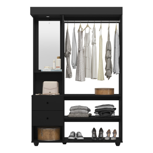 Ropero Exhibidor - Muebles Web - Linea Closet - Modelo Style - Negro - Imagen 2