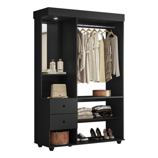 Ropero Exhibidor - Muebles Web - Linea Closet - Modelo Style - Negro