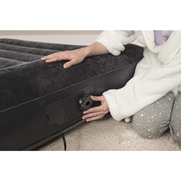 Colchon Inflable 2 Plazas Inflador Electrico Bestway 67725 / 23 67403 Negro - Imagen 2