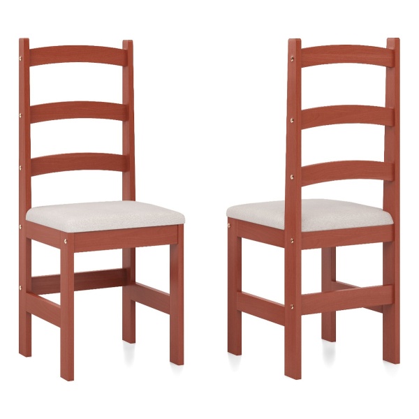 Juego De Living Elegante Comedor 6 Sillas Madera Tapizado - Imagen 3