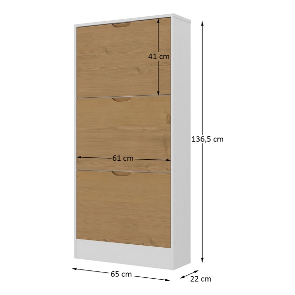 Zapatera Premium 3 Puertas 18 Pares - Dormitorio Vestidor - Imagen 6