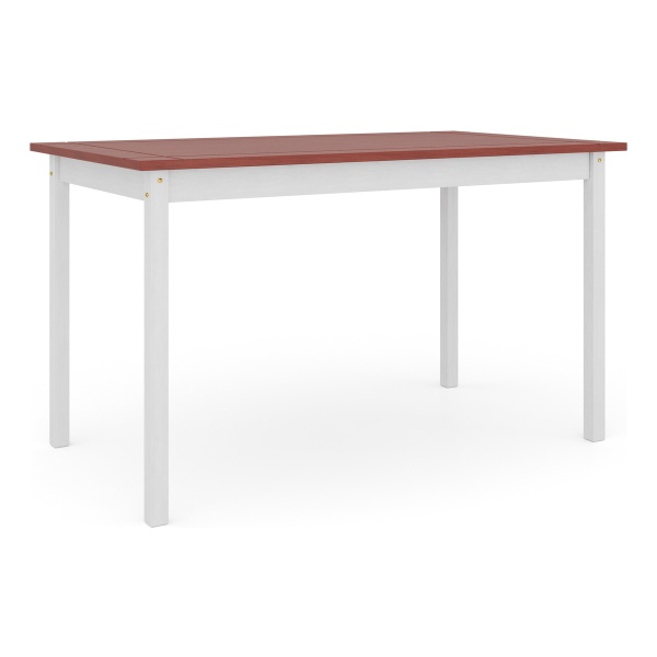 Juego De Comedor Living En Madera Maciza 6 Sillas Modelo Brasil Color Blanco/rustico - Imagen 3