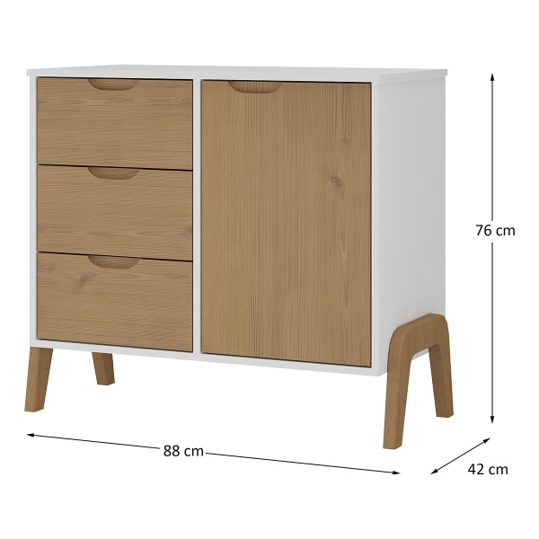 Comoda Cajonera Aparador Living Comedor Dormitorio Madera - Imagen 5