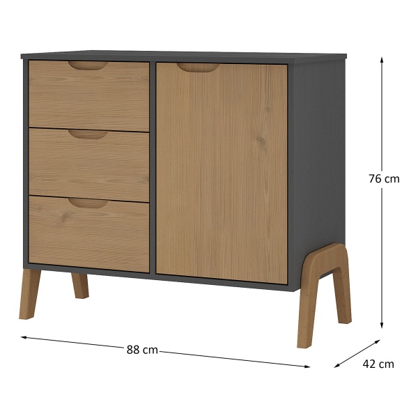 Comoda Cajonera Aparador Living Comedor Dormitorio Madera - Imagen 10