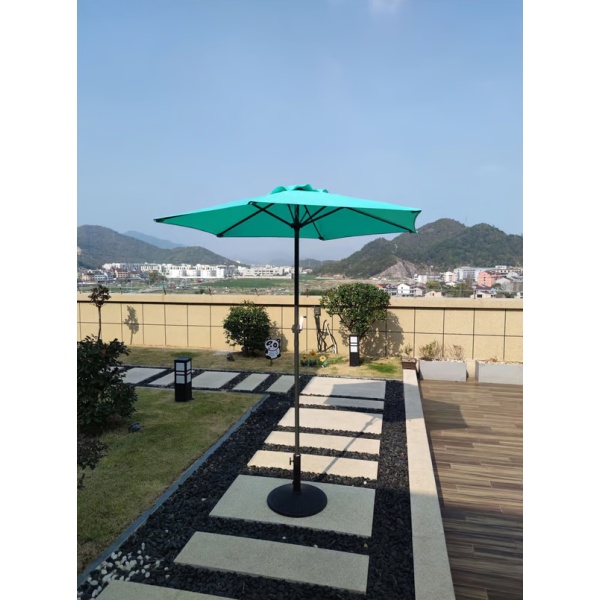 Sombrilla Con Manivela 2mts Para Jardín Exterior Filtro Uv - Imagen 2