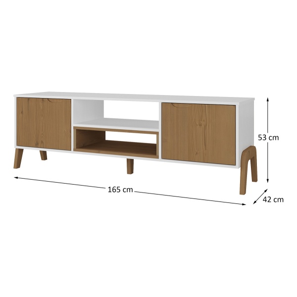 Rack Para Tv Lcd Led Televisor 2 Puertas 2 Estantes Living - Imagen 5