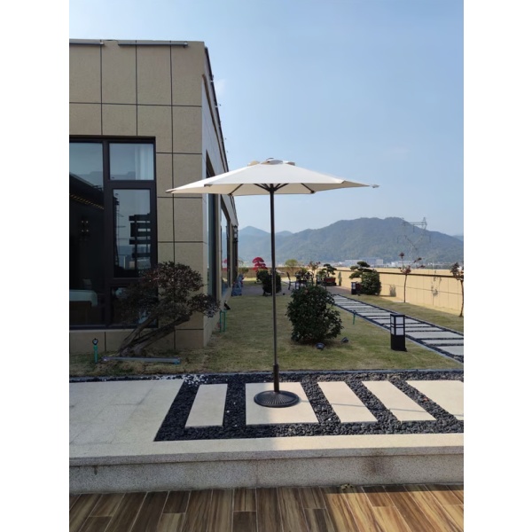 Sombrilla Con Manivela 2mts Para Jardín Exterior Filtro Uv - Imagen 7