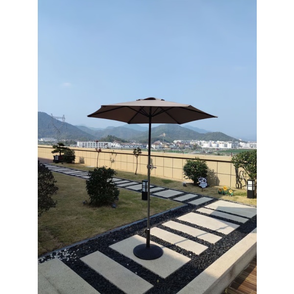 Sombrilla Con Manivela 2mts Para Jardín Exterior Filtro Uv - Imagen 5