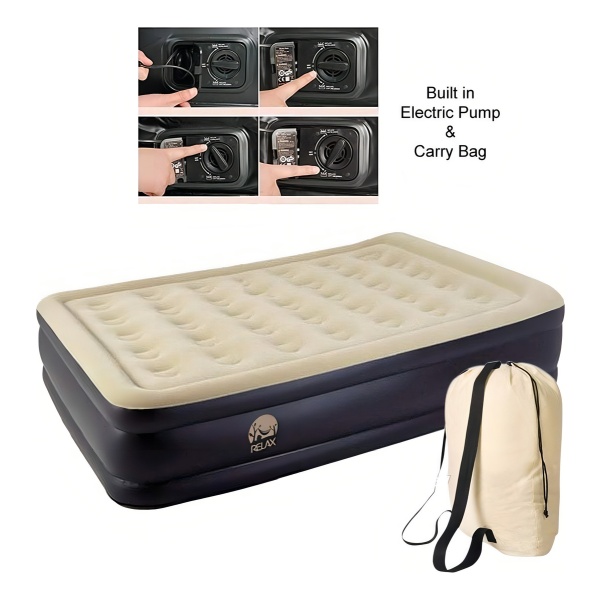 Colchón Sommier 2 1/2 Plazas Inflado Eléctrico Automático Color Beige - Imagen 6