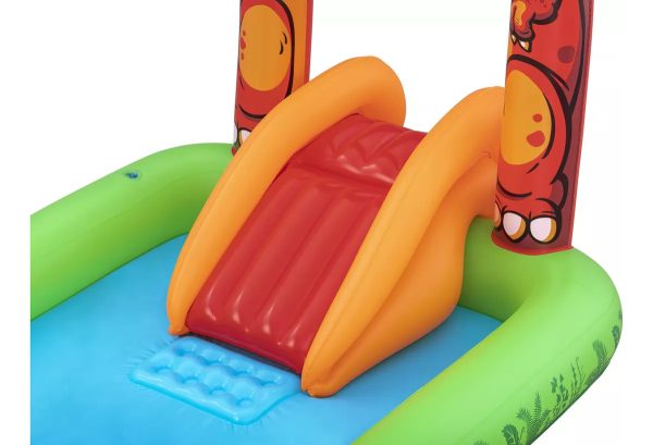 Centro De Juegos Con Pelotas Y Tobogan Piscina Inflable Infantil Alberca Hinchable Bestway Jurassic Splash 53160 190lt - Imagen 3