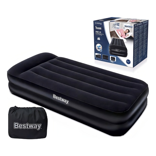 Colchón Eléctrico Inflable 1 Plaza Bestway Color Negro - Imagen 9